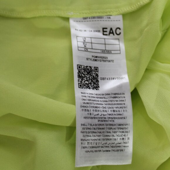 Marciano Guess Lined Color Neon Green Formal open Jumpsuit size Medium - Picture 9 of 9